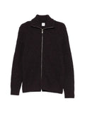 Eleventy diamond-knit zip-up cardigan