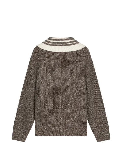 Filling Pieces chunky-knit quarter-zip sweater