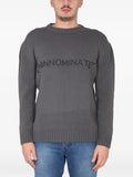 HINNOMINATE logo-print ribbed-knit sweater