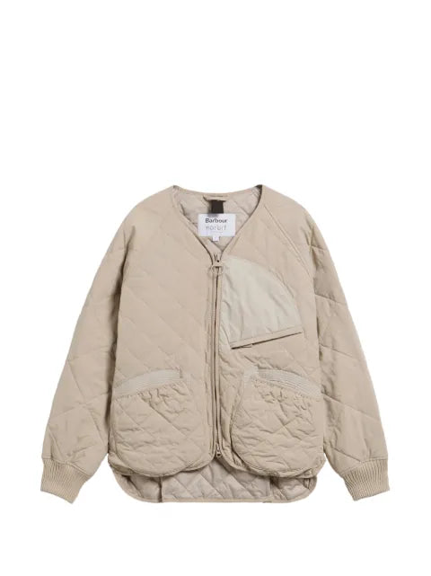 Barbour quilted zip-up jacket