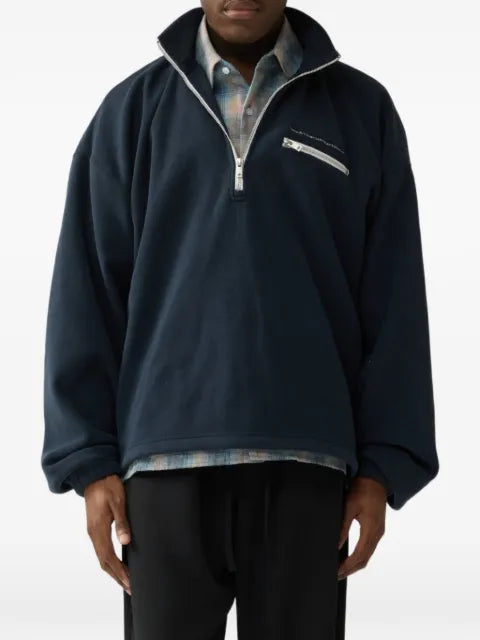 NEW AMSTERDAM half-zip oversized sweatshirt