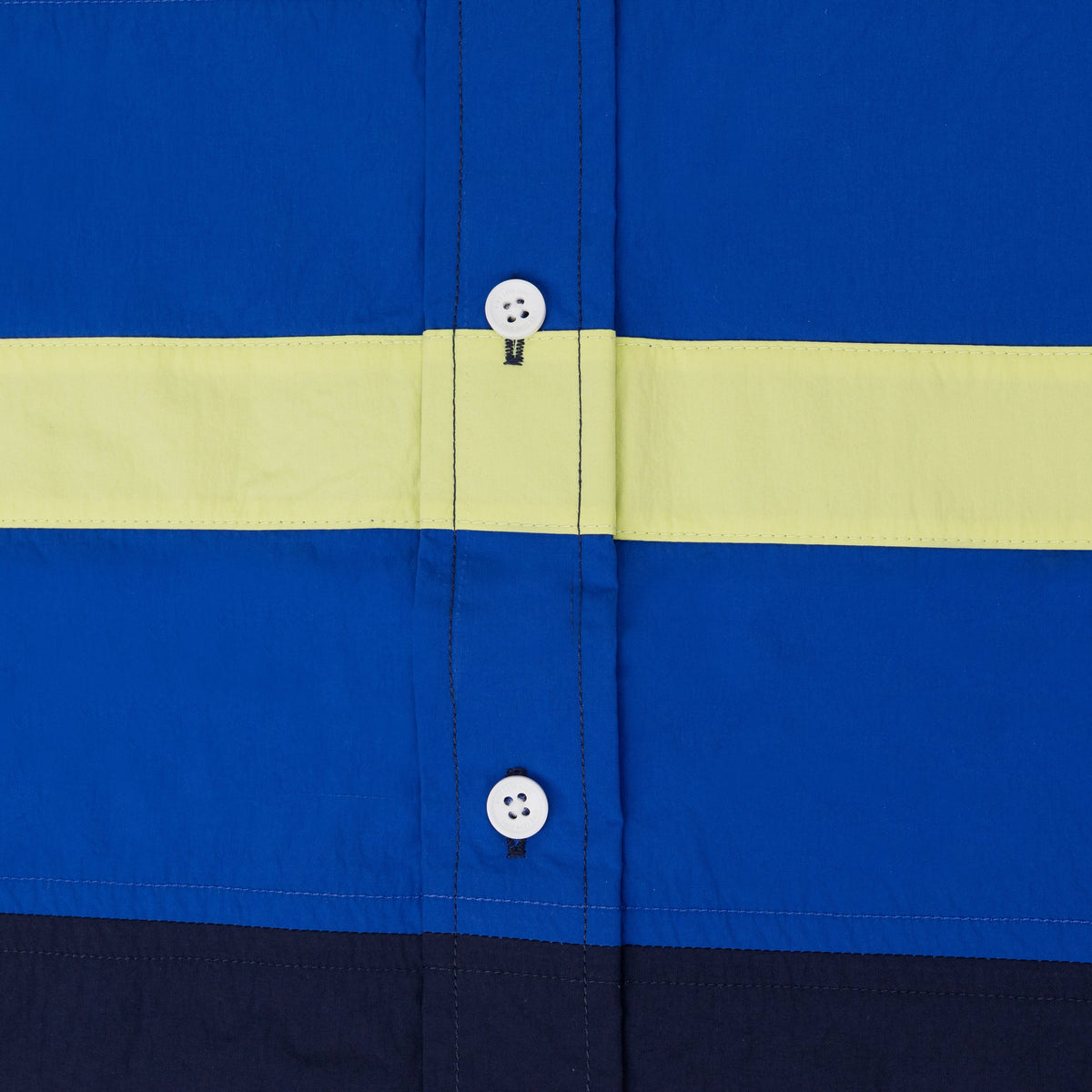 Blue Colorblock Logo Shirt