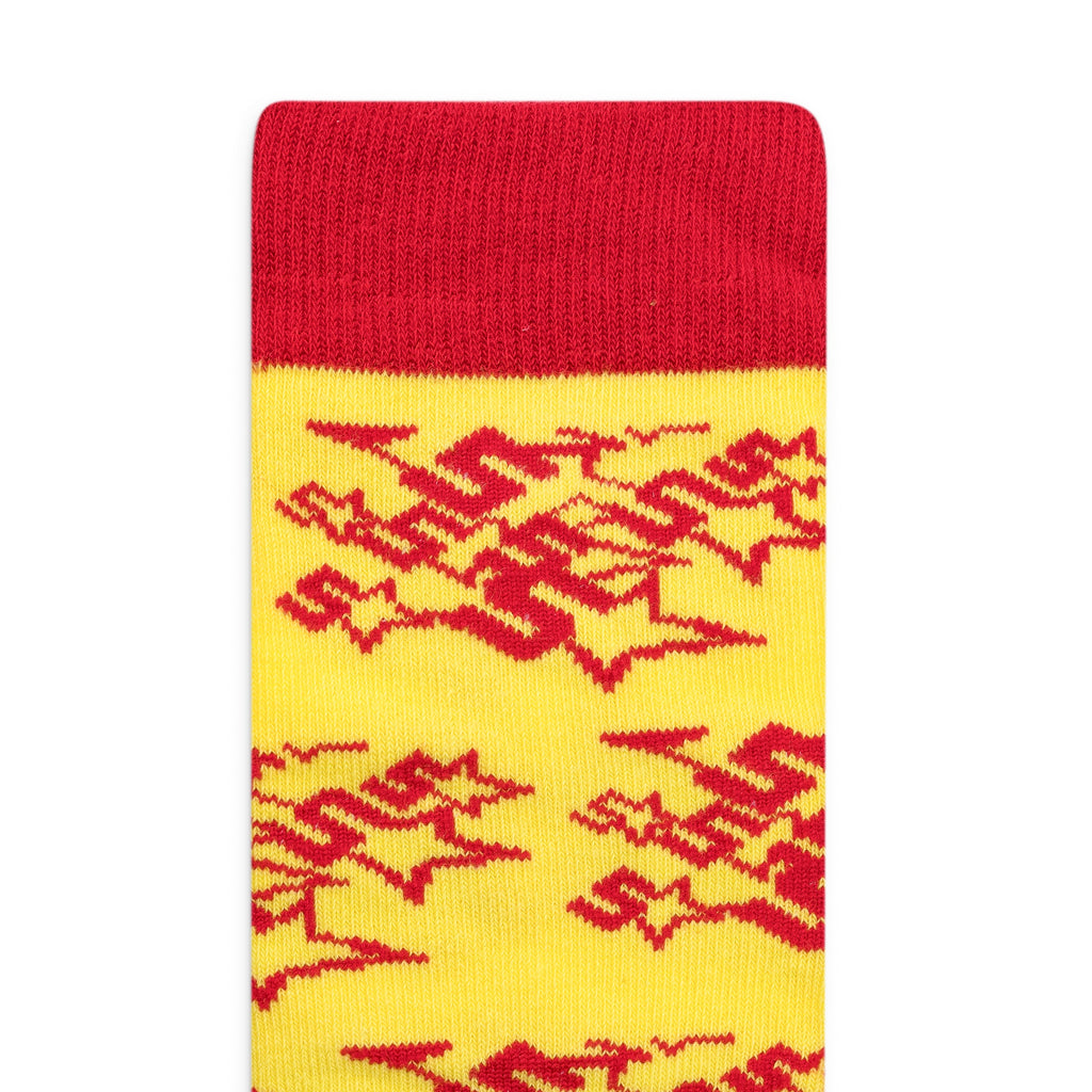 Yellow/Red Candy Socks