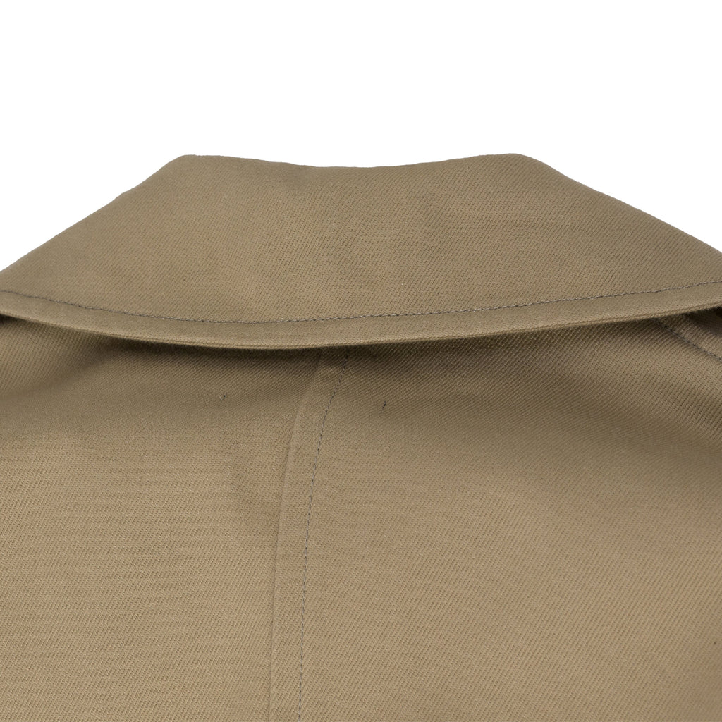 Beige Belted Peacoat