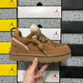 UGG Lowmel Lace-Up Sneaker – Suede & Mesh Low-Top Trainer with UGGplush Lining & Tonal Braided Laces in Chestnut