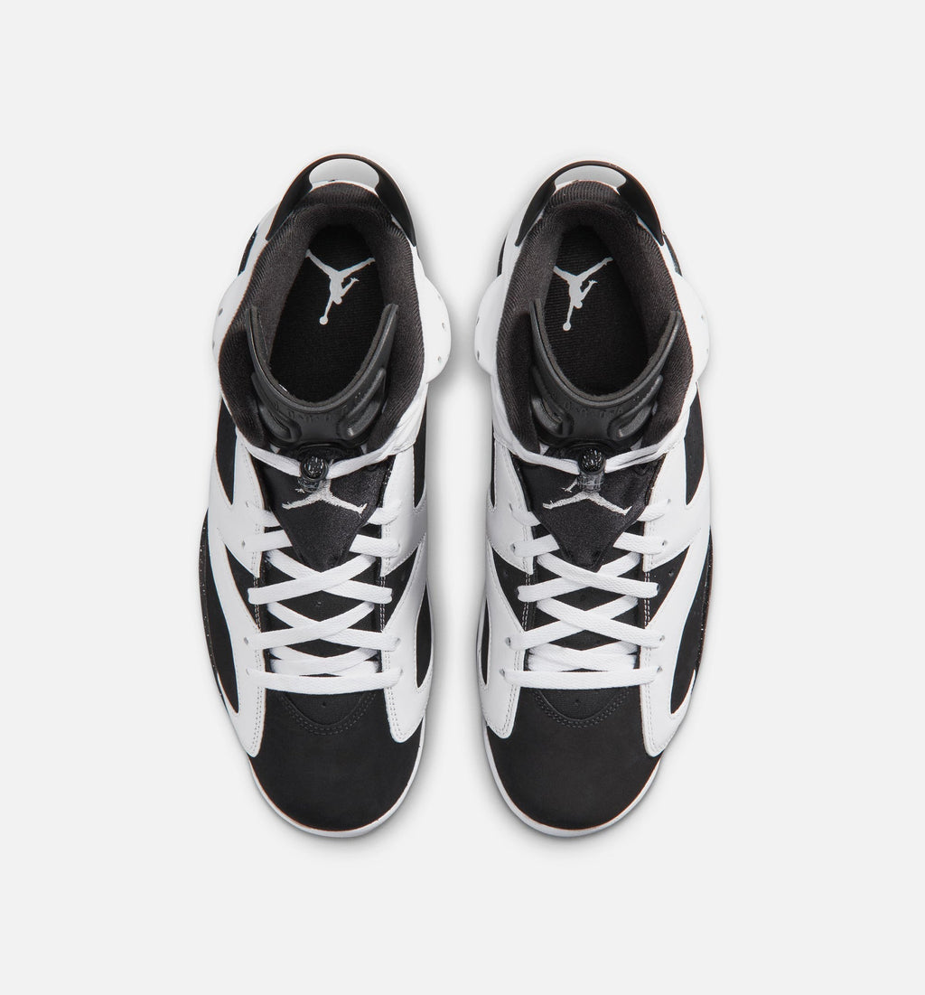 Air Jordan 6 Retro Black and White Men's Sneakers - Black / White