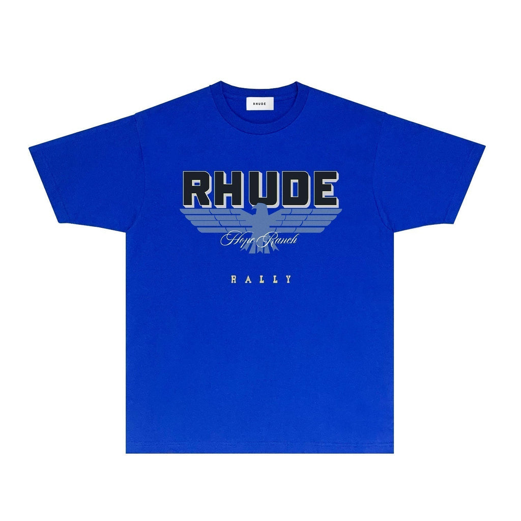 Rhude T-shirts Printed Trendy Pure Cotton