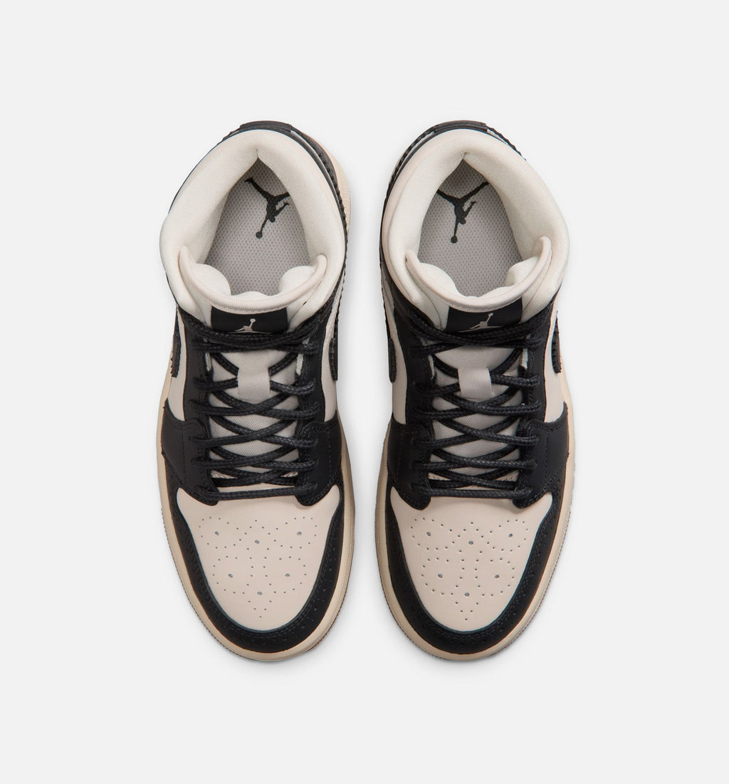 Air Jordan 1 Mid SE Womens Lifestyle Shoe - Off-Noir/Chalk/Pearl White