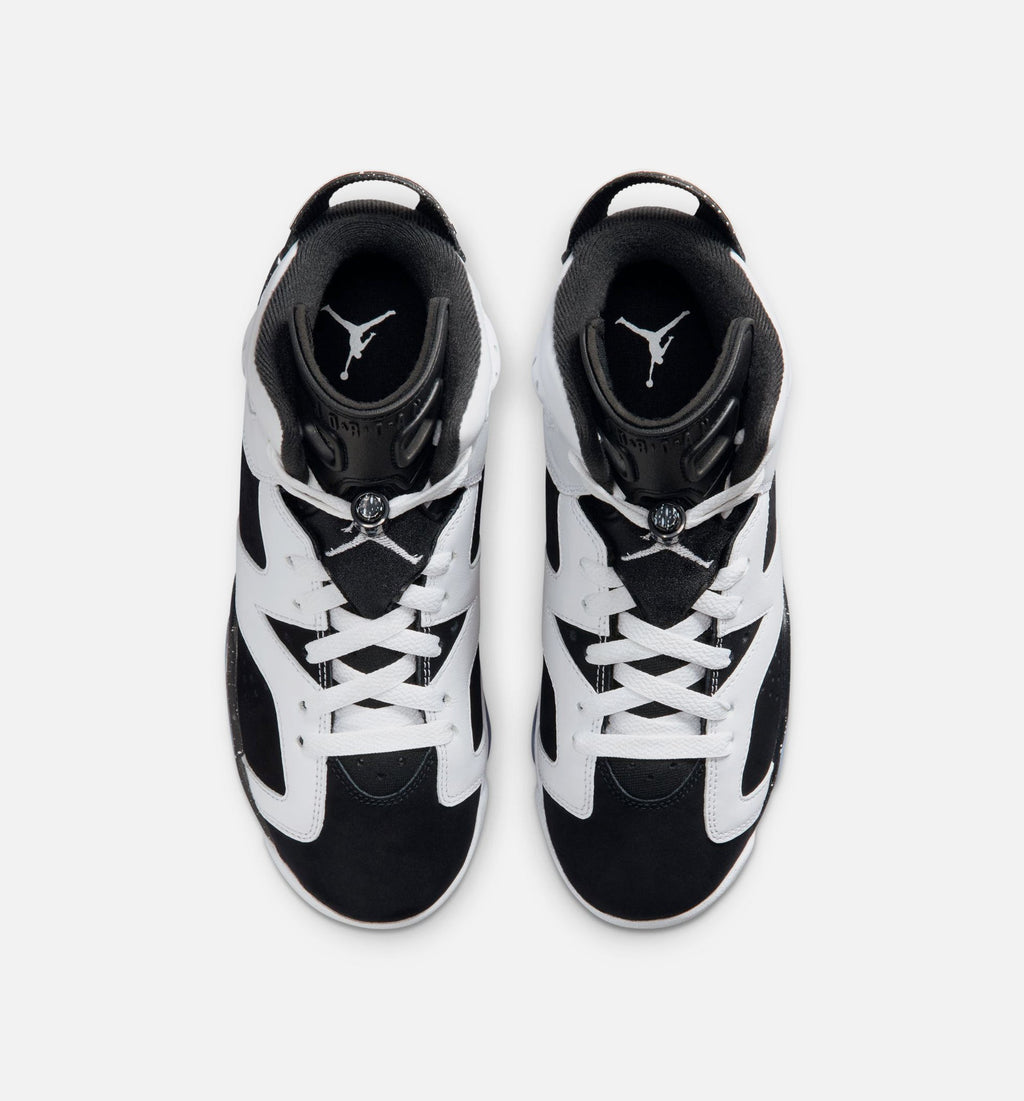 Air Jordan 6 Retro Black & White Grade School Lifestyle Shoe