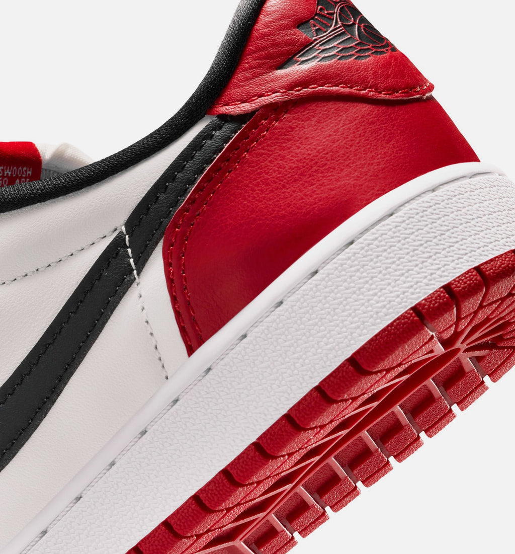 Air Jordan 1 Retro Low OG 'Laser Black and Varsity Red' Grade School - Black/Varsity Red/Summit White