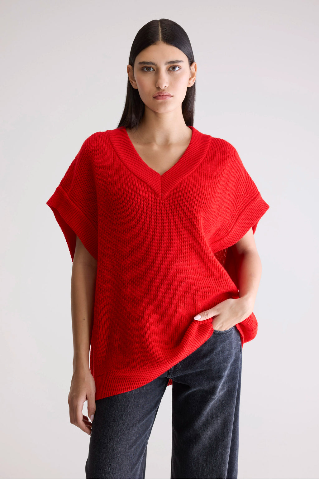 Labi sleeveless sweater (252 / W / SANGUINE)