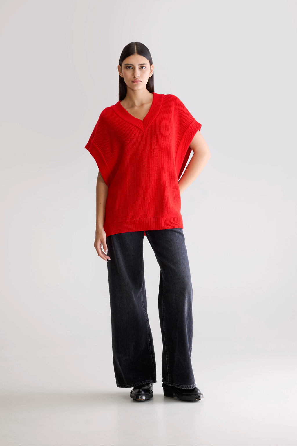 Labi sleeveless sweater (252 / W / SANGUINE)