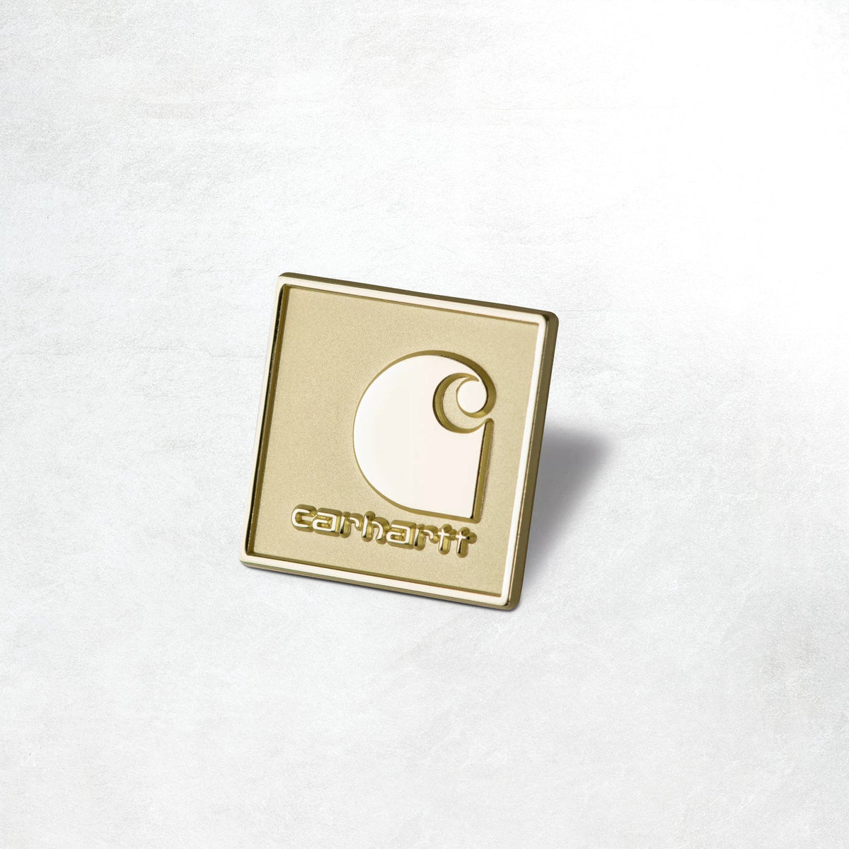 Carhartt WIP Square Label Pin: Gold