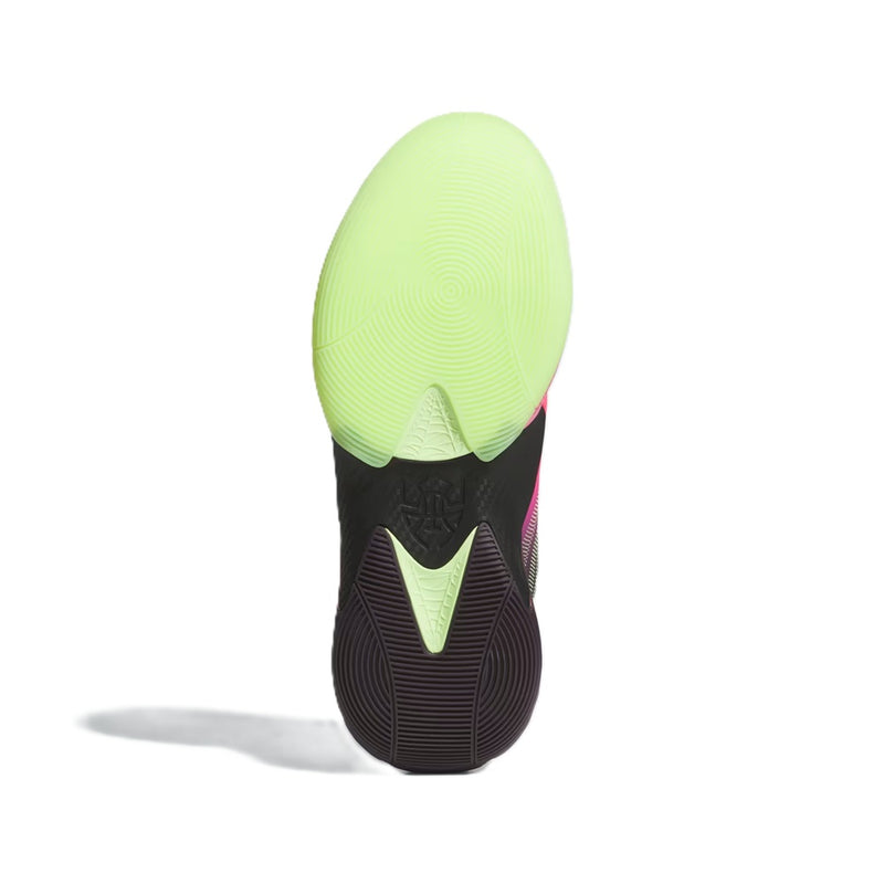 Men's Adidas D.O.N. Issue 7 Aurora Black/Lucid Pink/HiRes Yellow (JR7697)