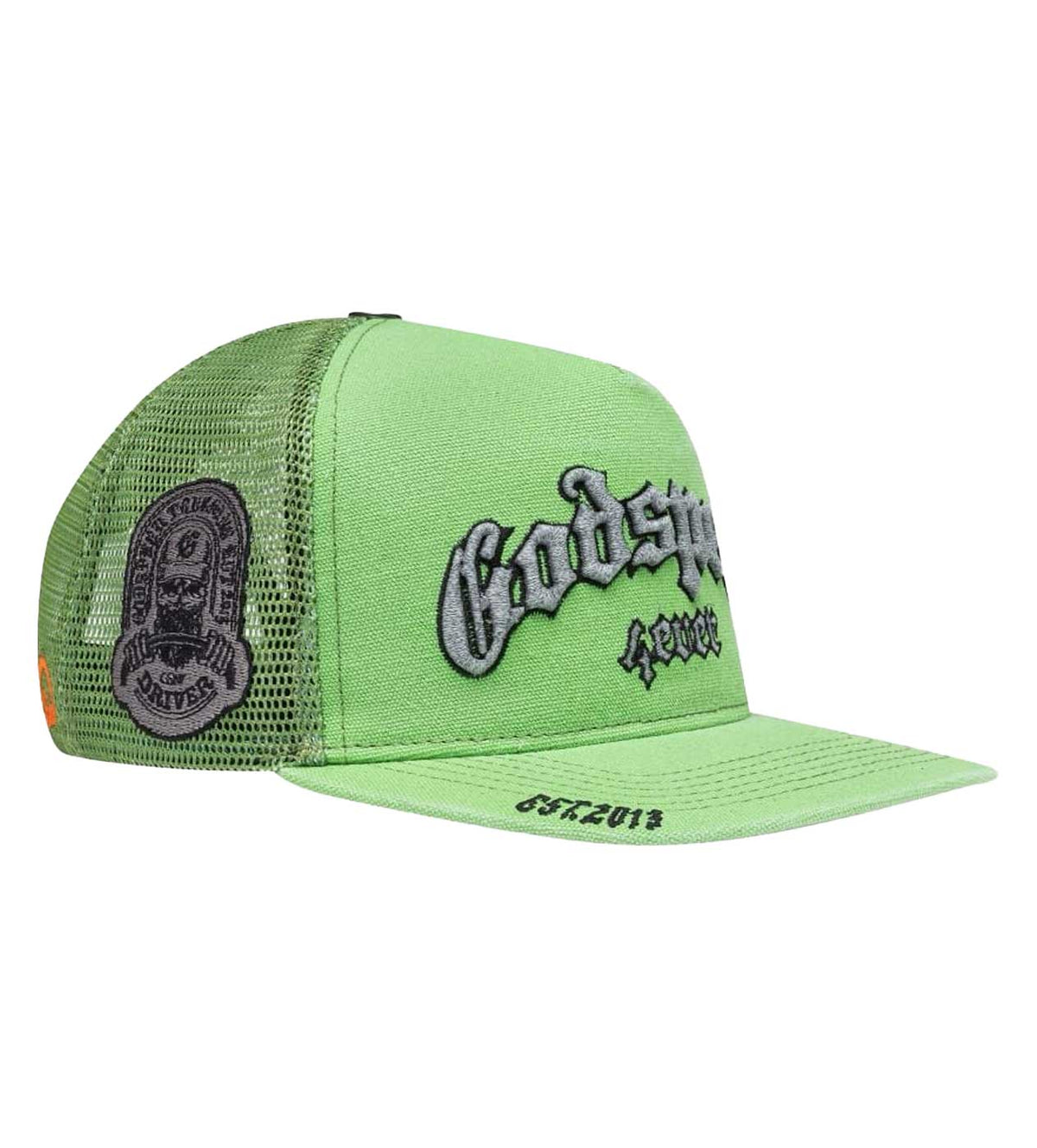 Godspeed Forever Trucker Hat Boom Lime Wash