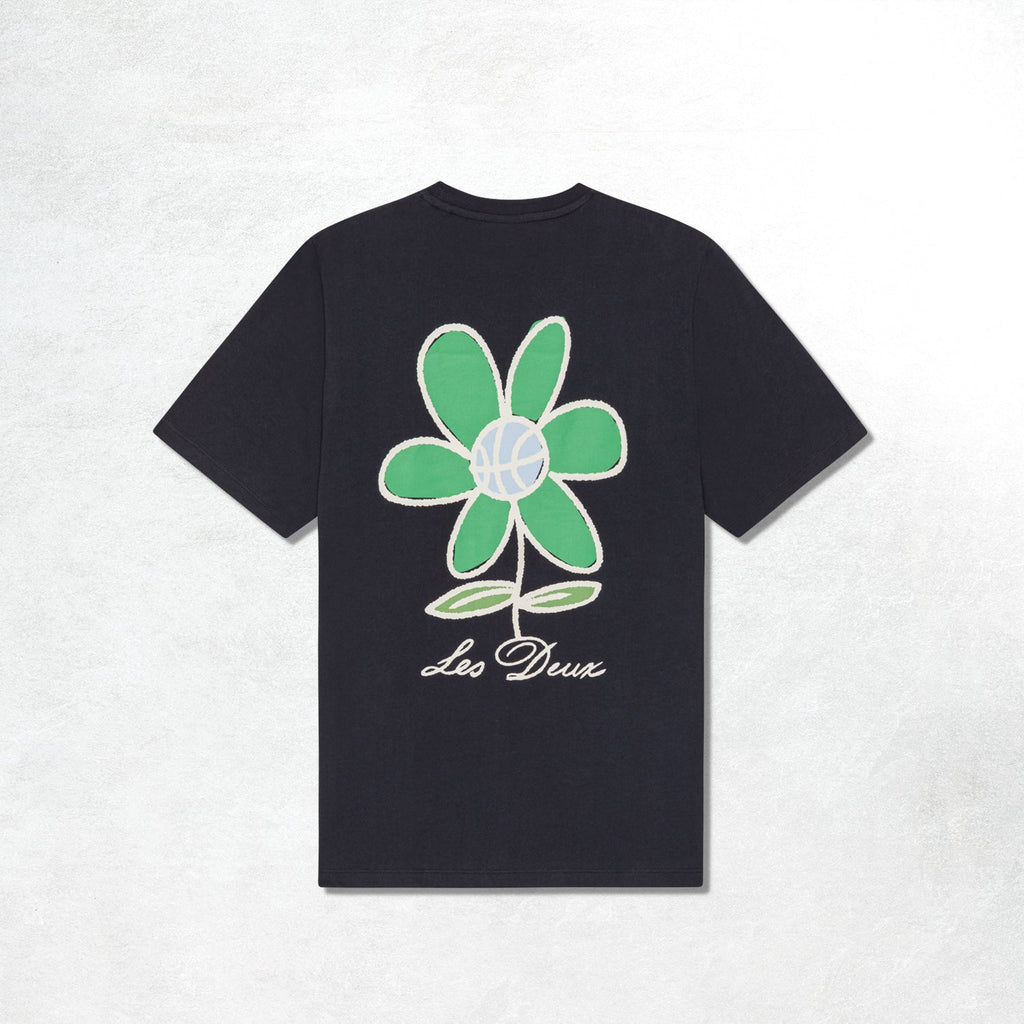Les Deux Flower T-Shirt: Dark Blue Night