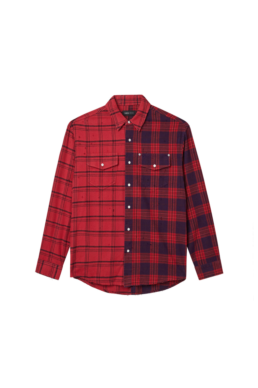 Half & Half Flannel Shirt
