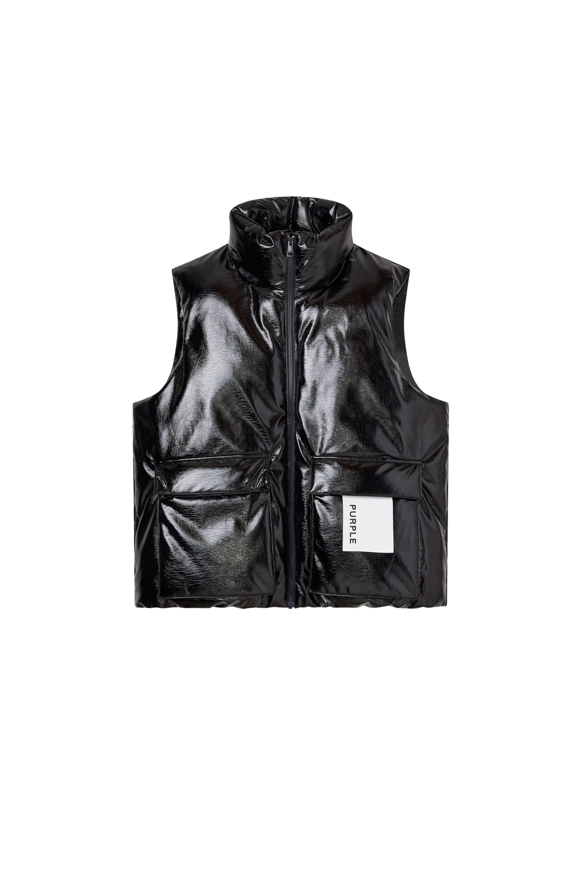 Leather Puffer Vest