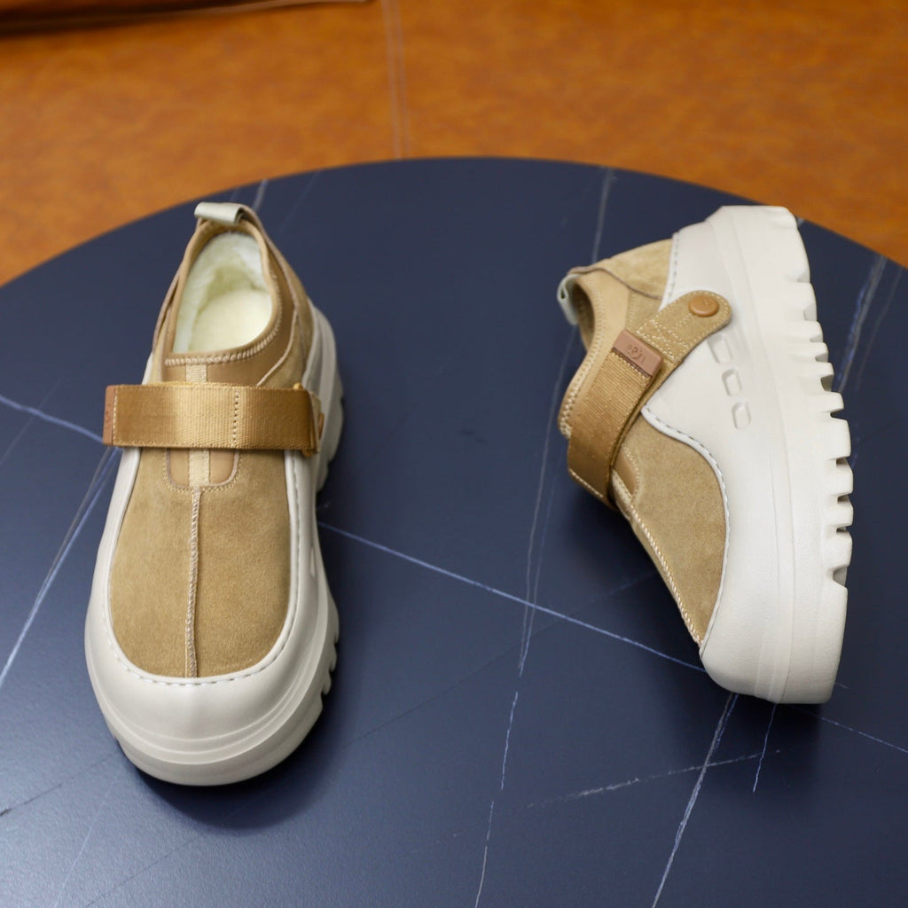 UGG Beige Strap Platform Casual Shoes