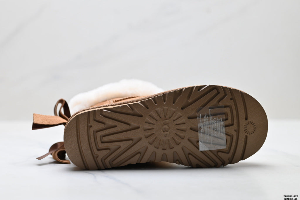 UGG Classic Ultra Mini Bow Ankle Boots