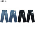 Purple Brand Rhinestone Wide Leg Denim Jeans Unisex