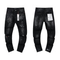 Purple Brand Black Paint Splatter Distressed Jeans