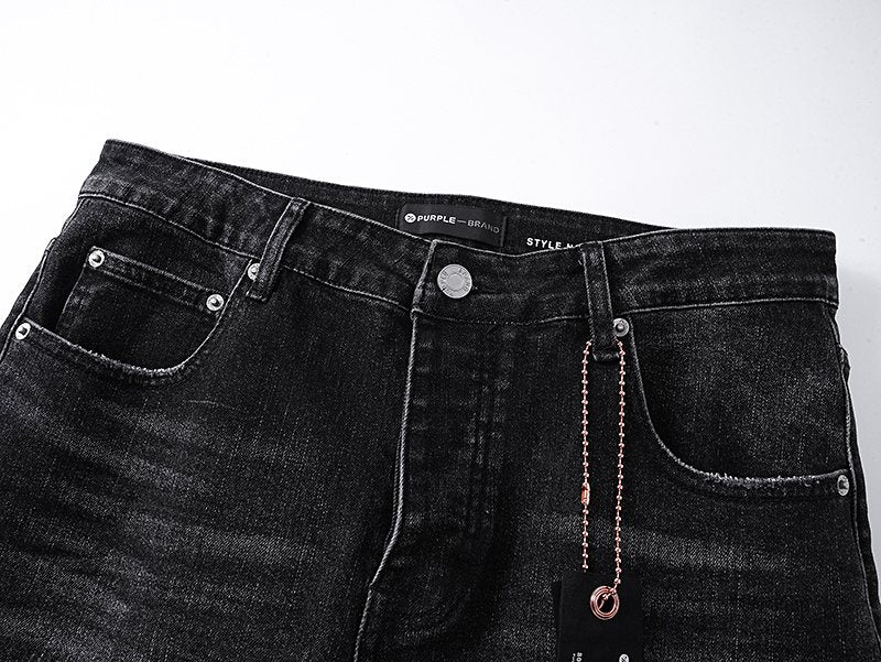 Purple Brand Black Washed Flare Jeans