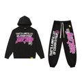 THAT'S A AWFUL LOT OF COUGH SYRUP Black Graphic Hoodie & Sweatpants Matching Set