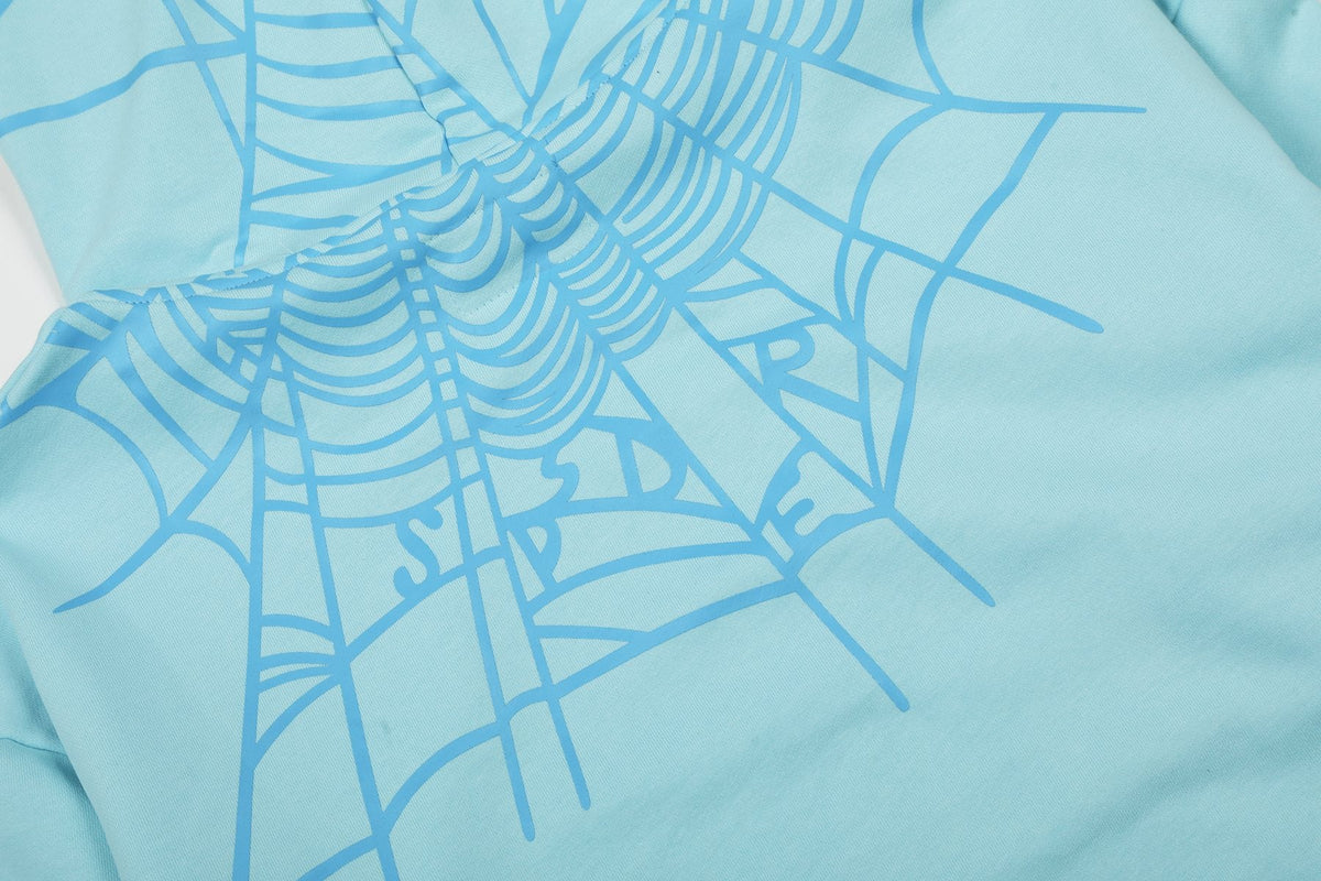 Sp5der Spiderweb Graphic Hoodie & Jogger Matching Set