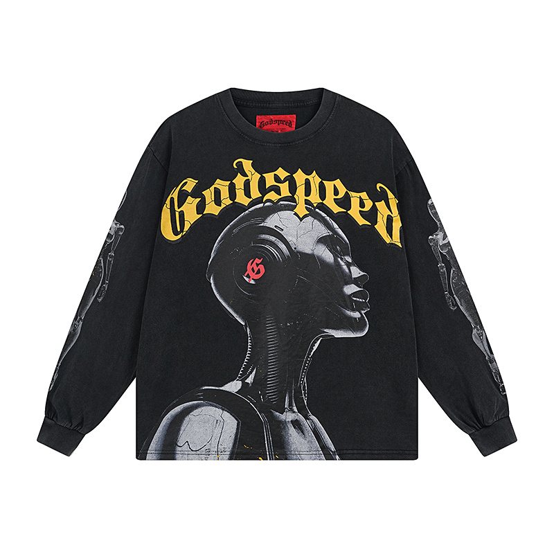 Godspeed Out of Many One Washed Long-Sleeve T-Shirt