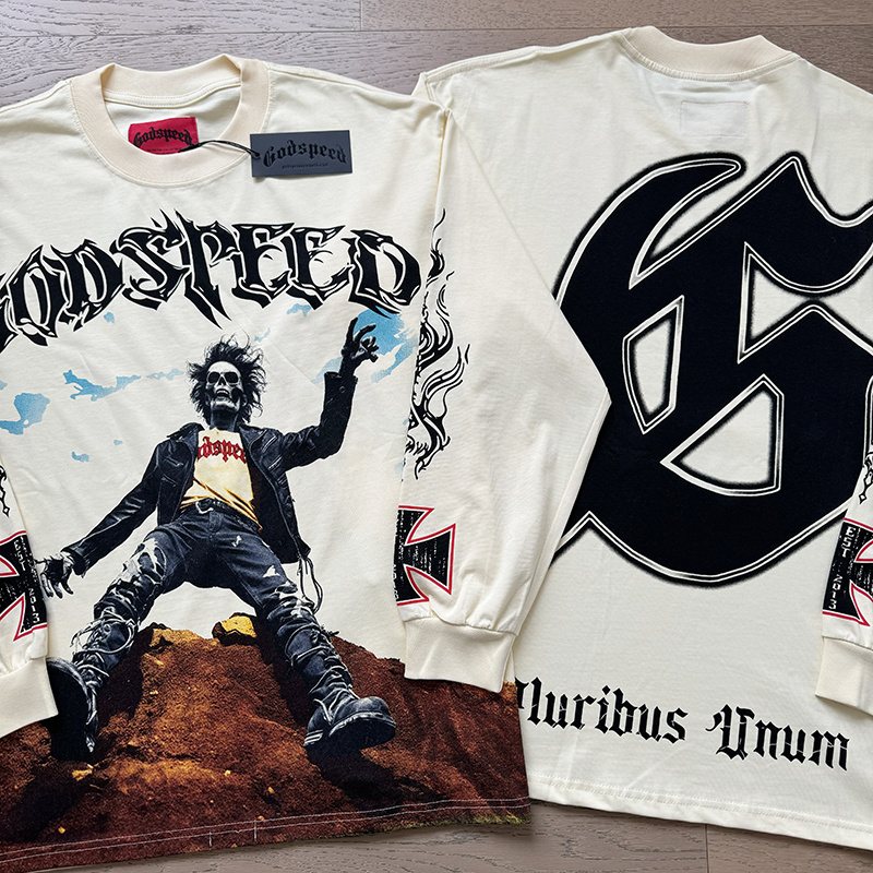Godspeed E Pluribus Unum Graphic Long-Sleeve T-Shirt