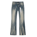 Purple Brand Blue Washed Flare Jeans