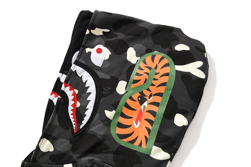 BAPE Shark WGM Camouflage Zip Hoodie