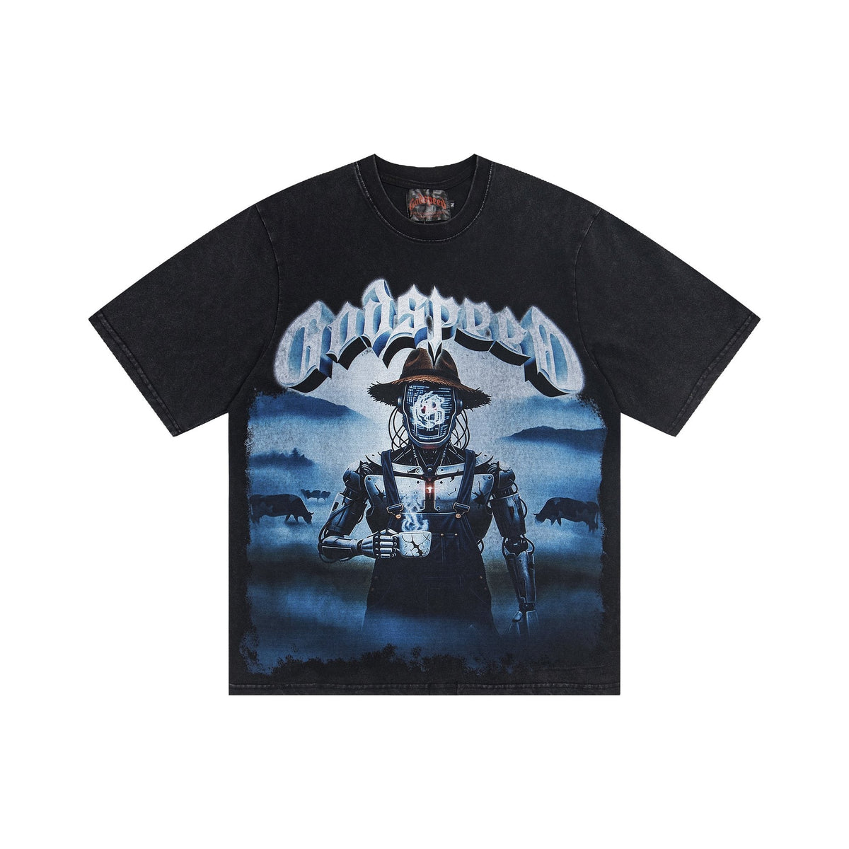 Godspeed Cyber Cowboy Graphic T-Shirt