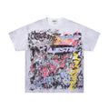MAJESTIK Distressed Rhinestone Graphic T-Shirt