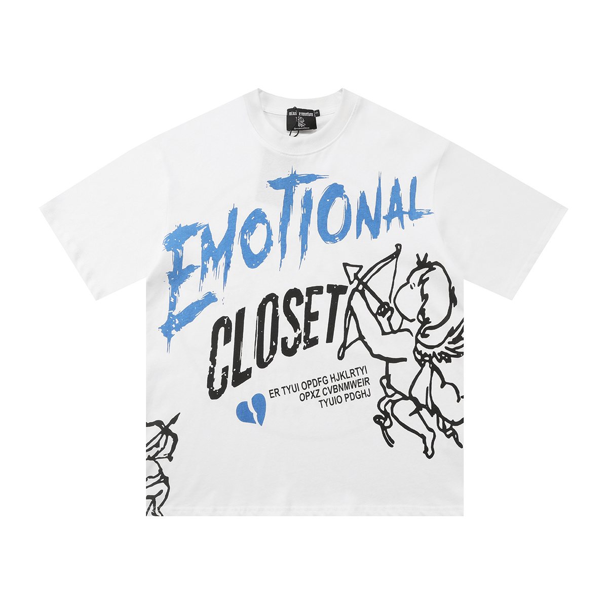 MIXED EMOTION Emotional Closet Cupid Graphic Short-Sleeve T-Shirt