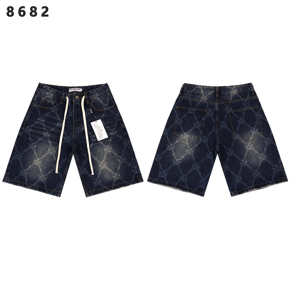 VALLEY Distressed Drawstring Shorts