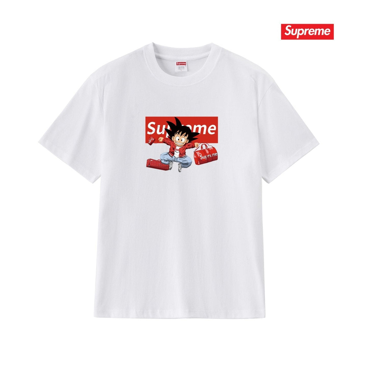 Supreme Anime Graphic Short-Sleeve T-Shirt