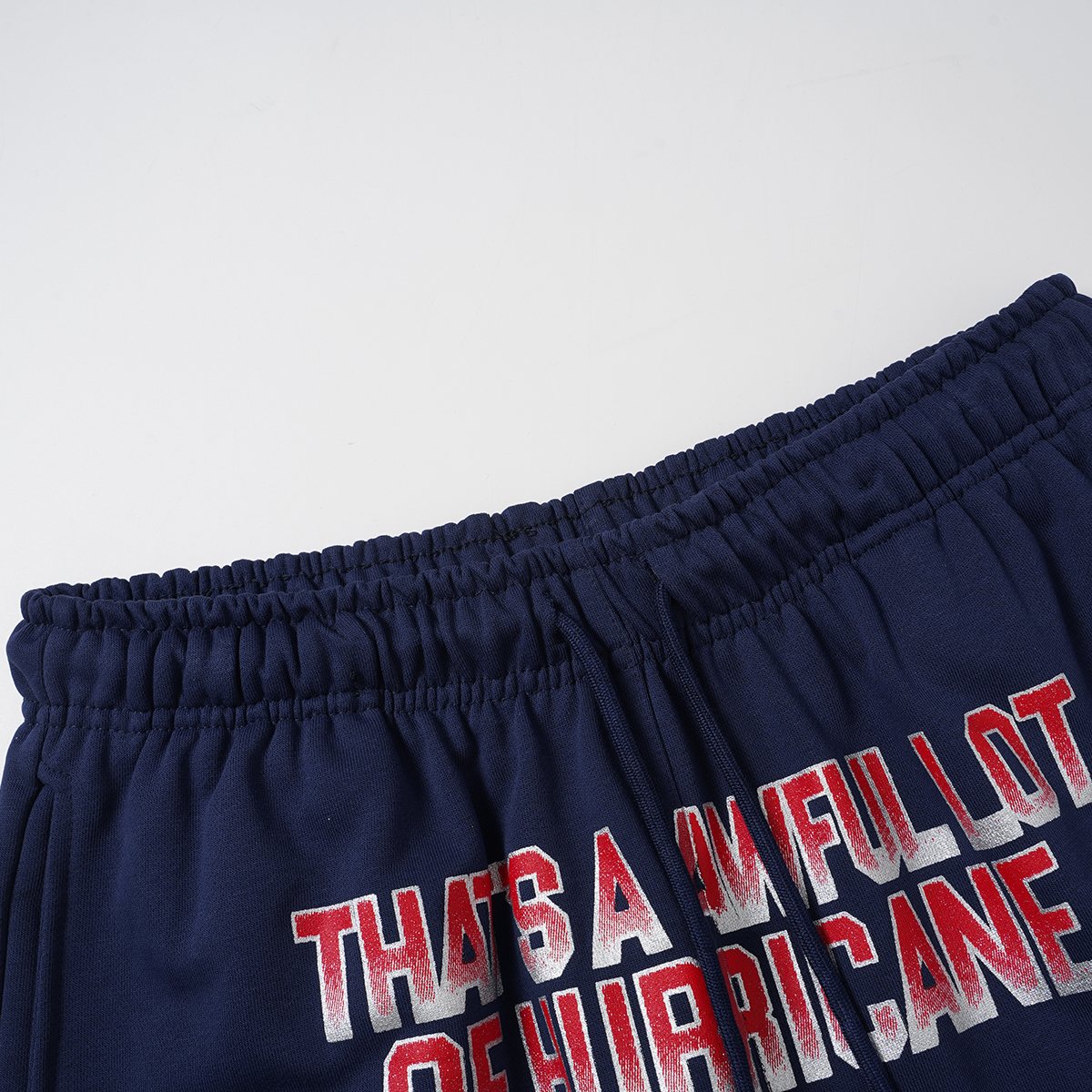 THAT'S A AWFUL LOT OF COUGH SYRUP Navy Graphic Shorts