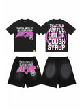 THAT'S A AWFUL LOT OF COUGH SYRUP Graphic T-Shirt & Shorts Set