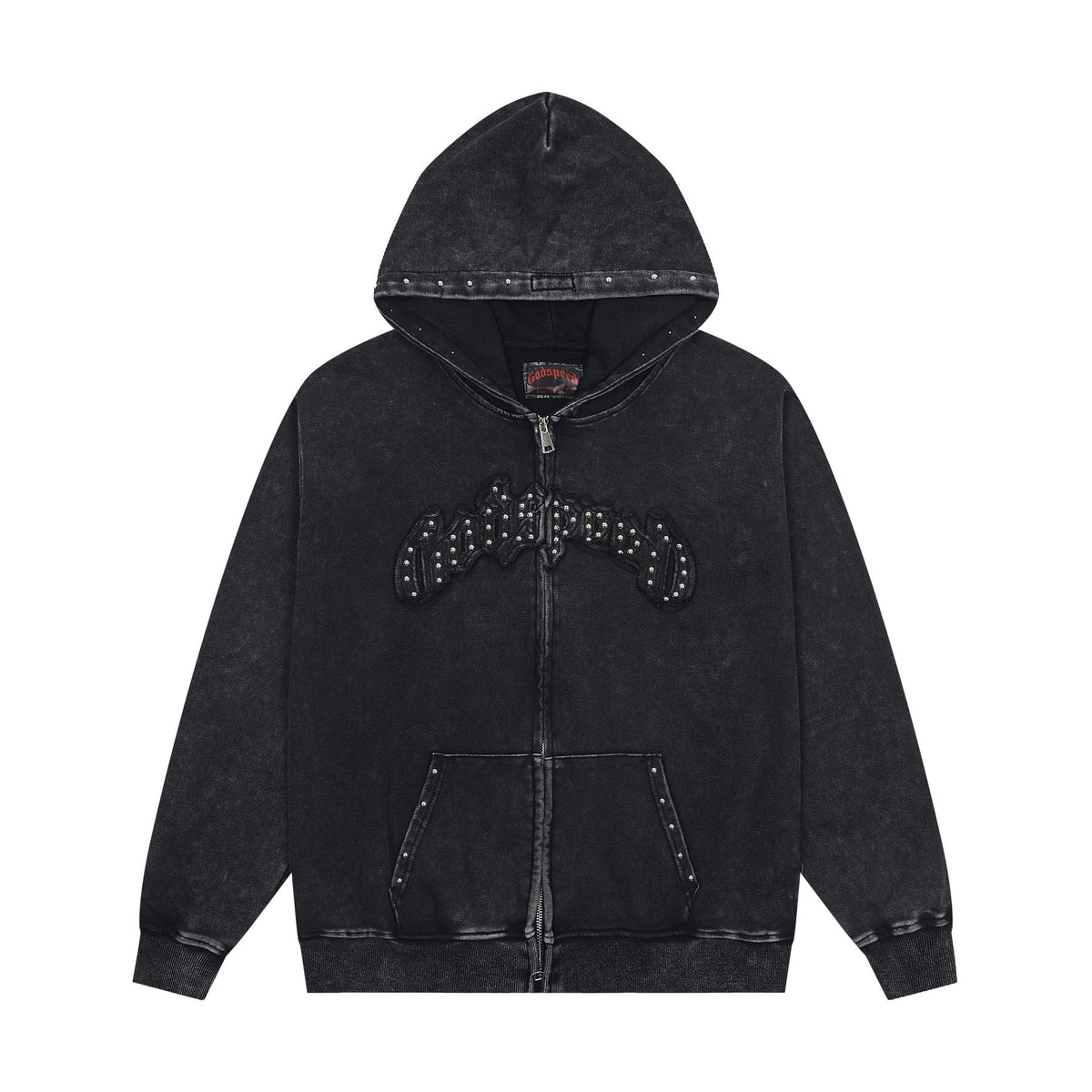 Godspeed Rhinestone-Style Zip Hoodie
