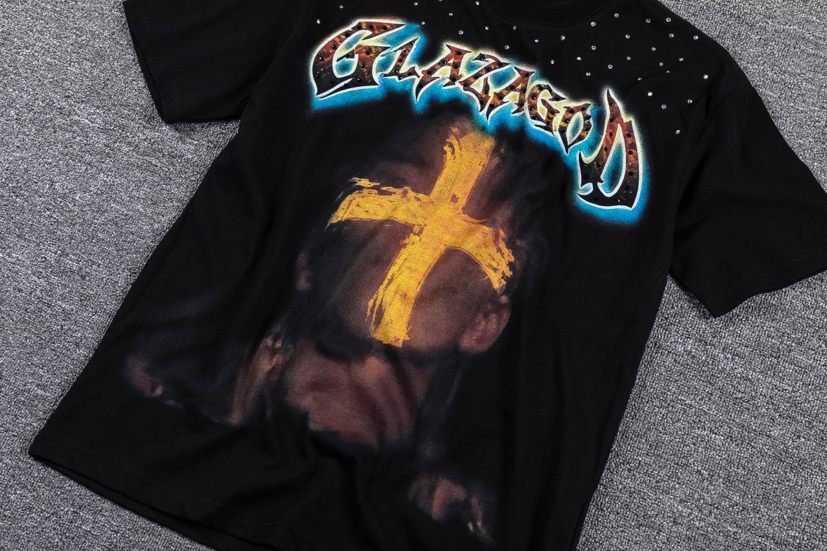 GLAZAGOD Blessed in the Vision Graphic T-Shirt