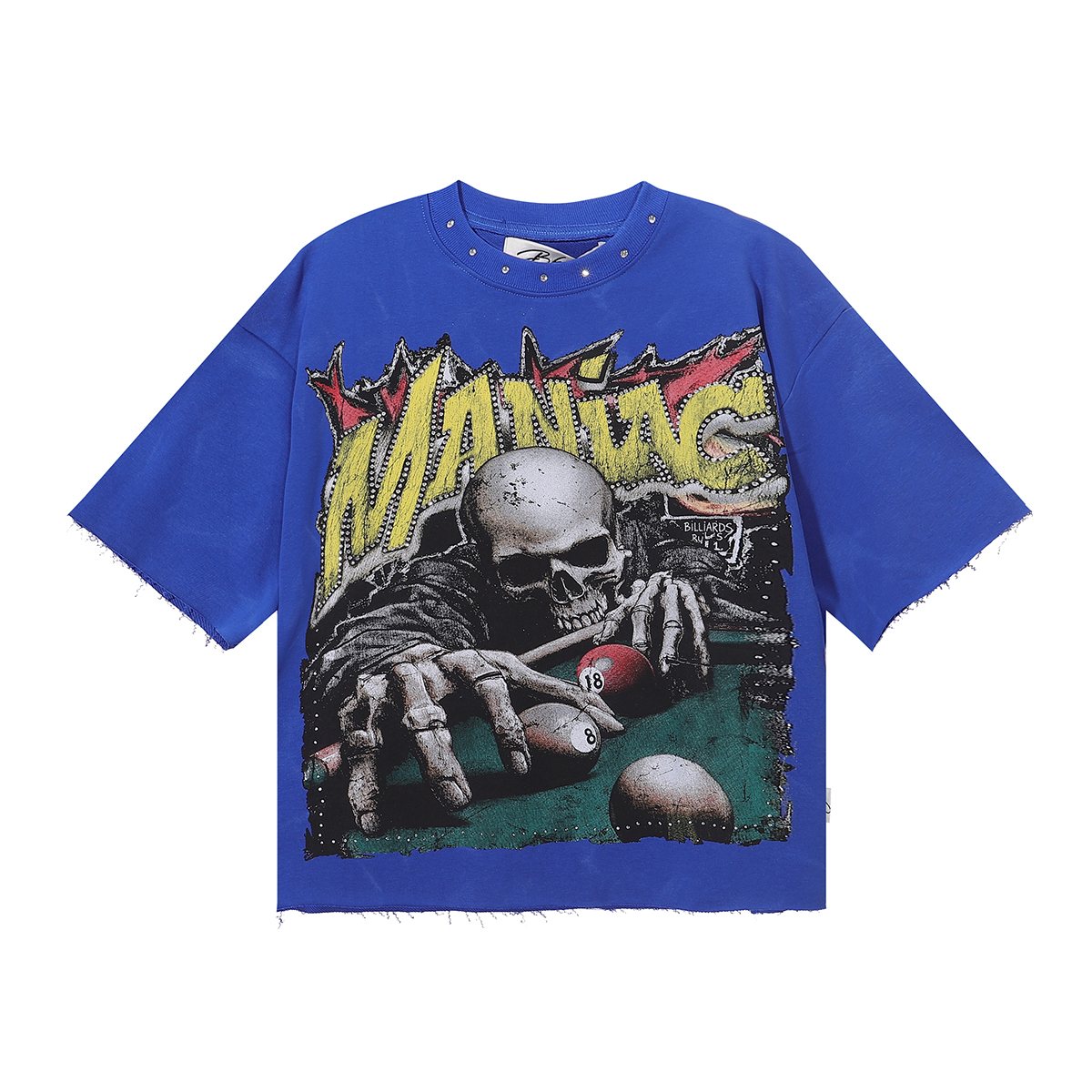 BKYS Revival Maniac Skull Billiards Graphic T-Shirt