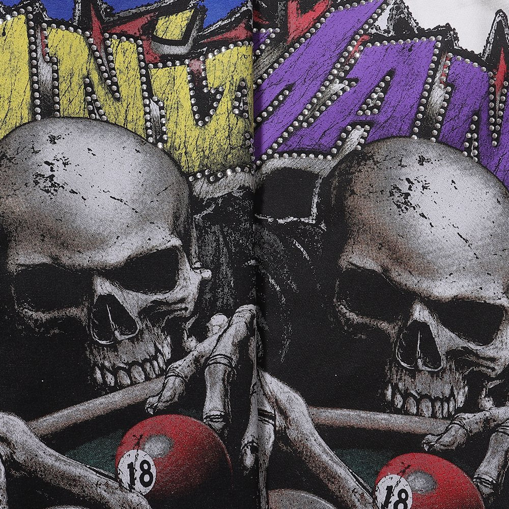 BKYS Revival Maniac Skull Billiards Graphic T-Shirt