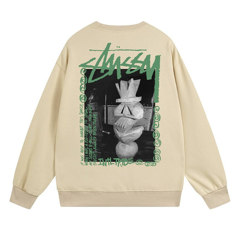 Stussy Sweatshirts Autumn/Winter Fleece Couple Sweatshirts
