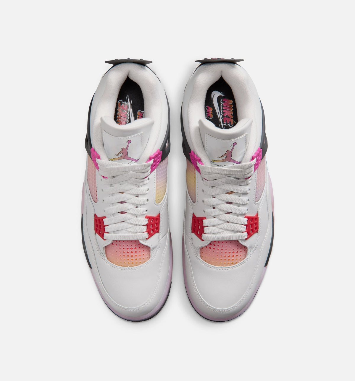 Air Jordan 4 Retro Comic Men's Shoes - Off-White/Fire Pink/Anthracite