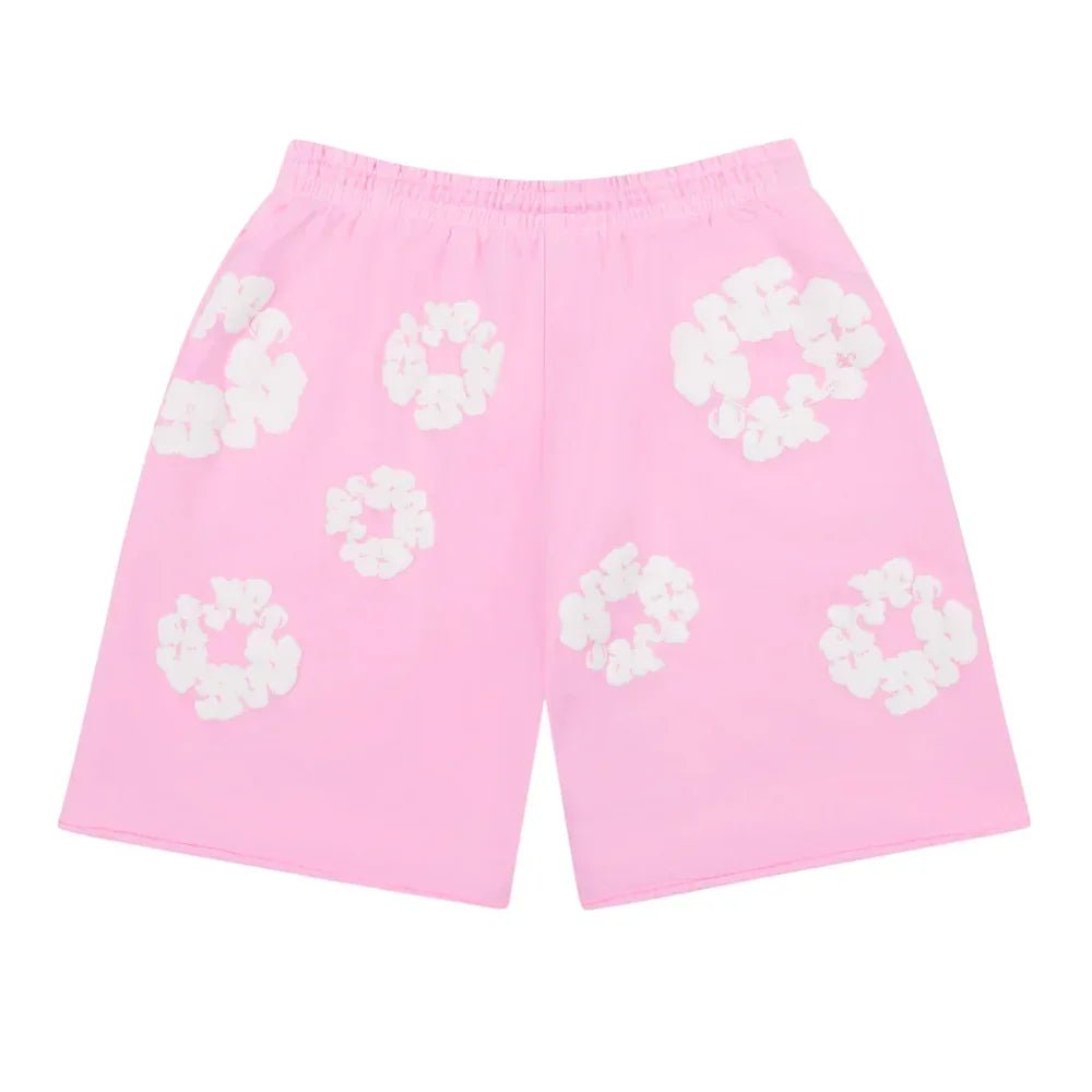 Denim Tears The Cotton Wreath Sweat Shorts Powder Pink