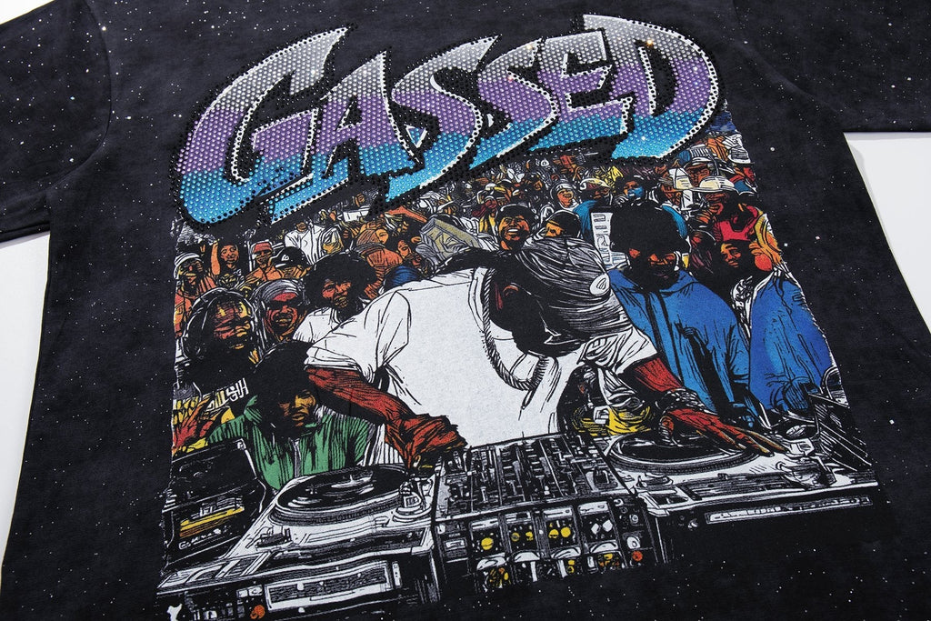 BKYS Revival Gassed Rhinestone Graphic T-Shirt