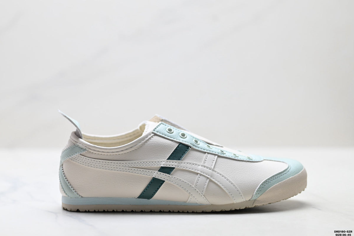 Onitsuka Tiger Retro Low Top White Light Blue Unisex Shoes Style 16