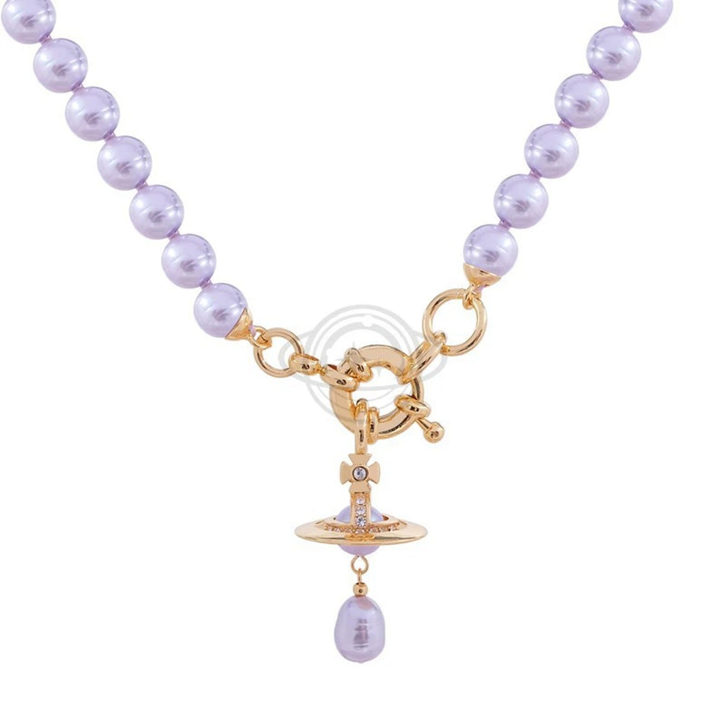 Vivienne Westwood Style Baroque Pearl Orb Necklace